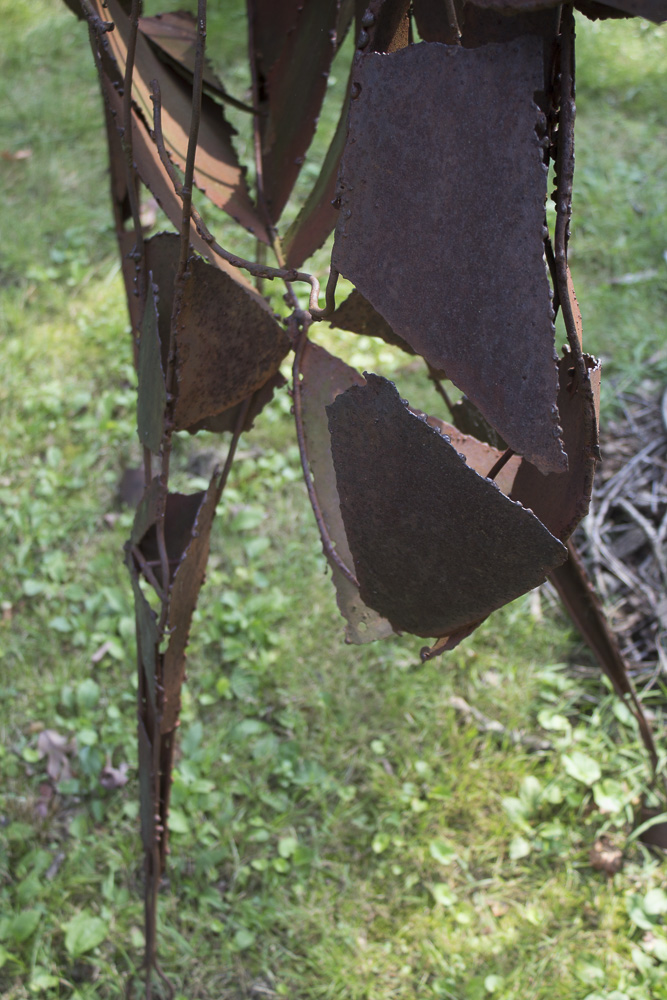 Metal Stag Outdoor Abstract Sculpture