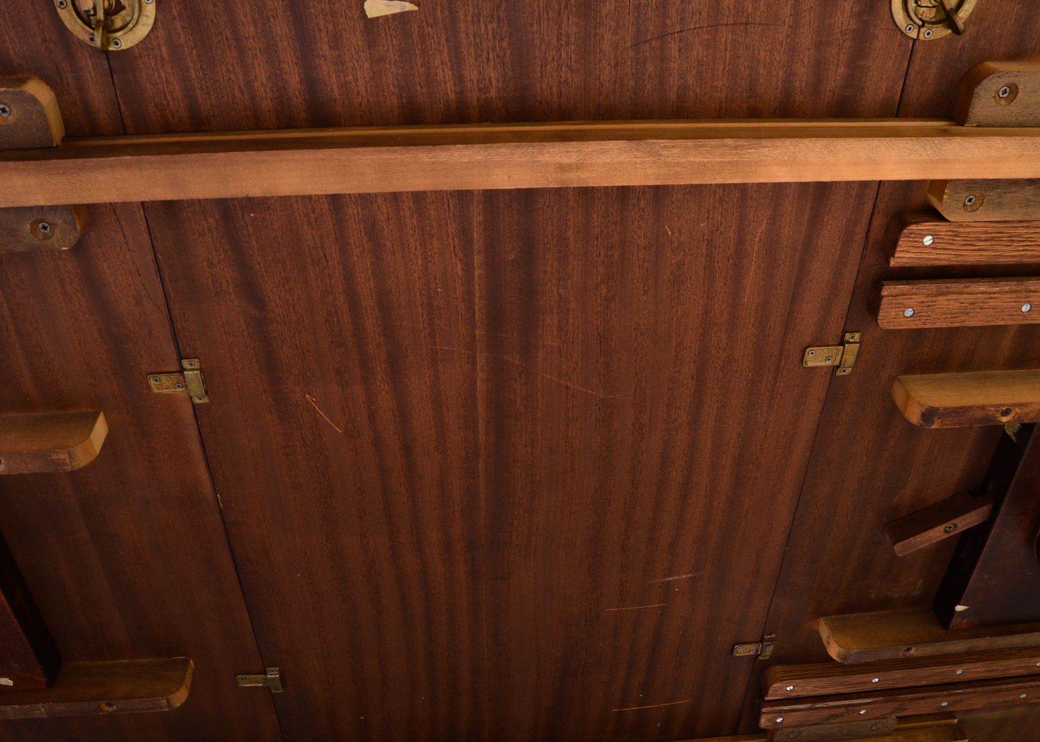 20th Century Federal Style Mahogany Dining Table with Twelve Chairs