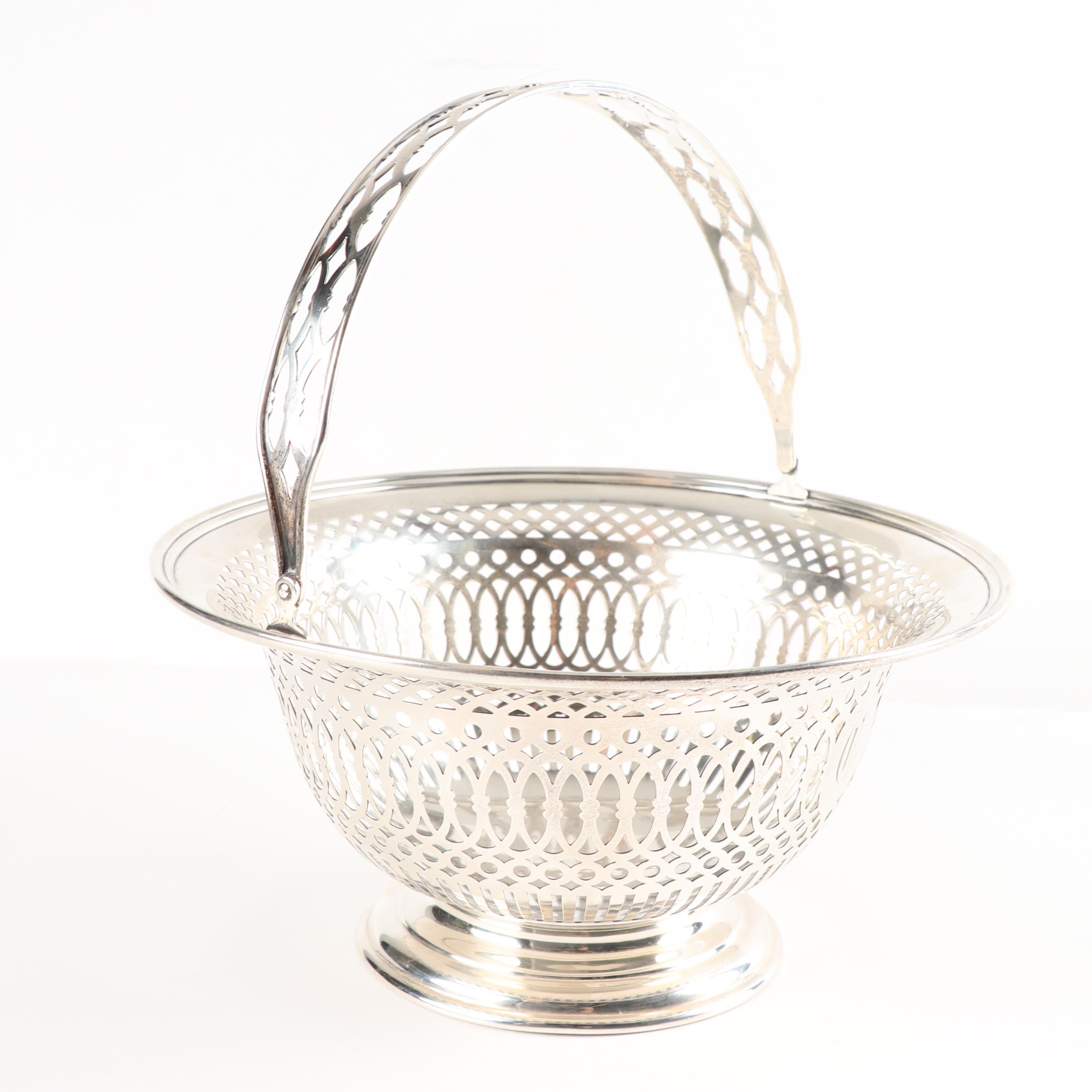 Reed & Barton Sterling Silver Footed Openwork Basket