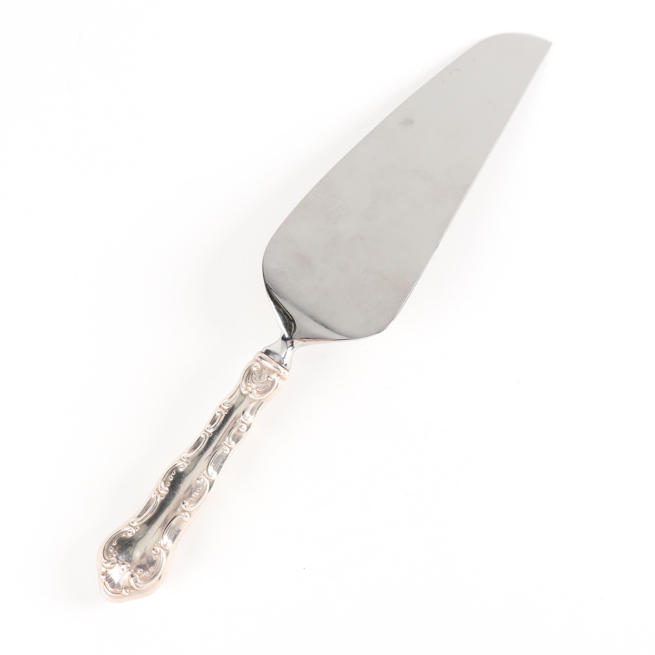 Sterling Silver Handled Stainless Steel Cake and Pie Server