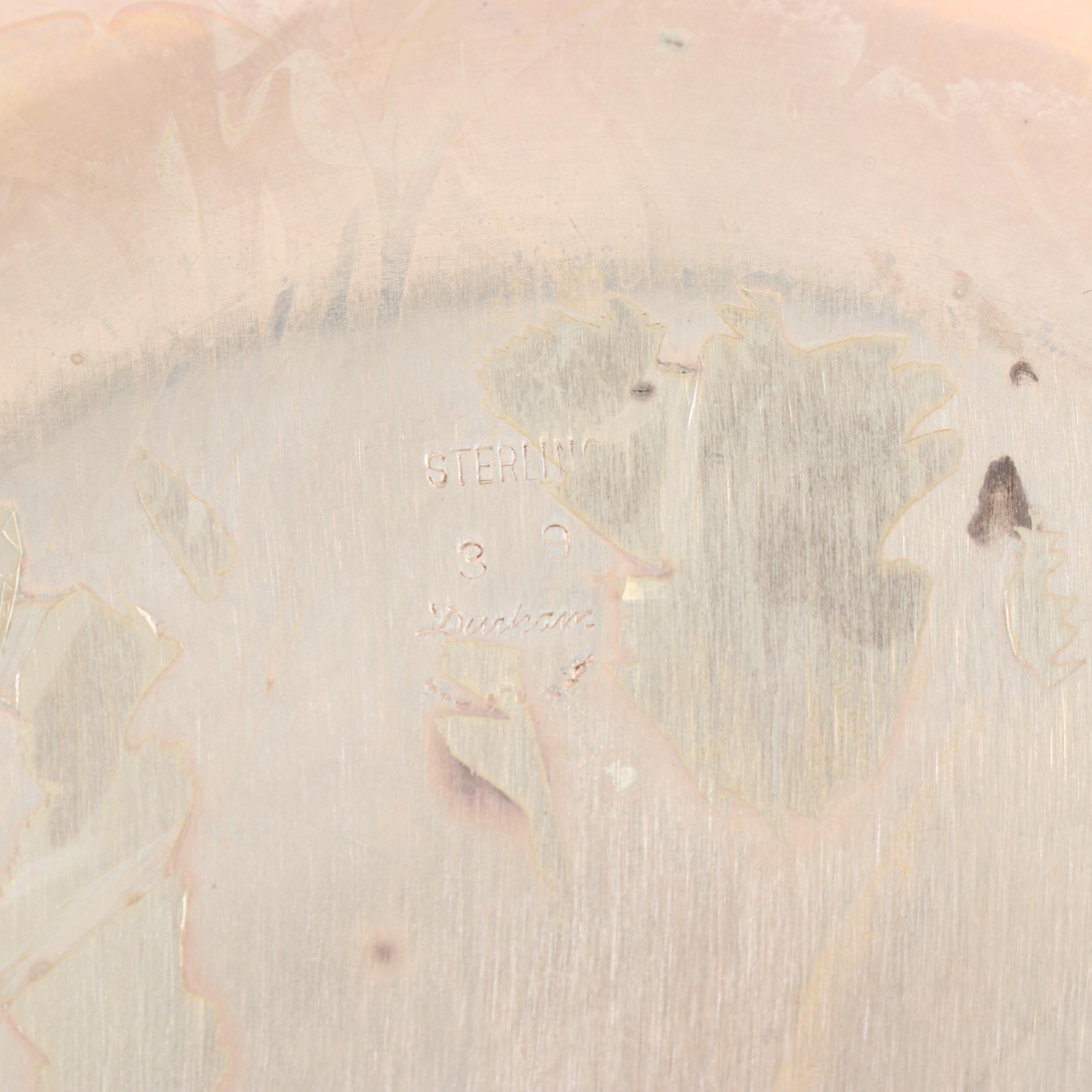 Vintage Durham Silver Co. Sterling Dish