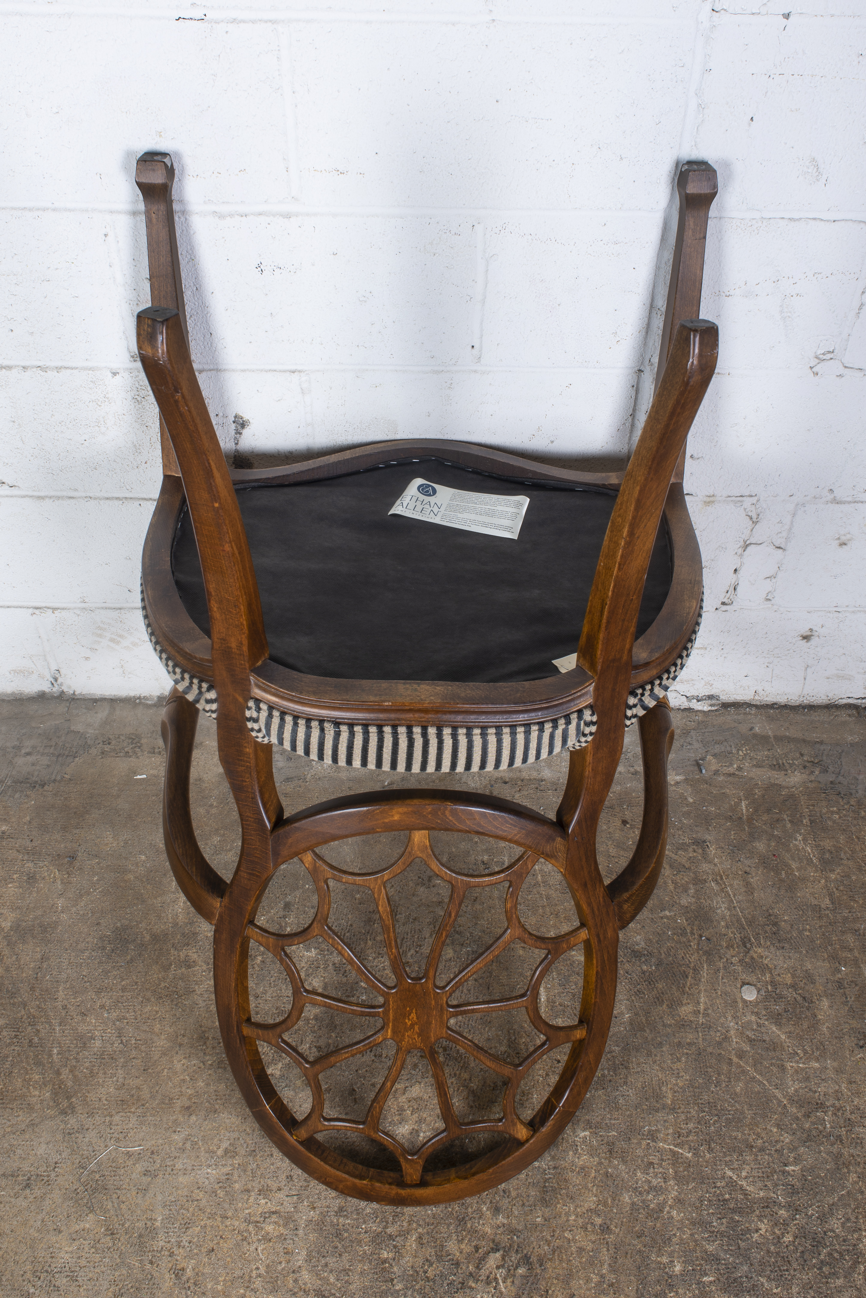 Ethan Allen Medallion Back Armchair