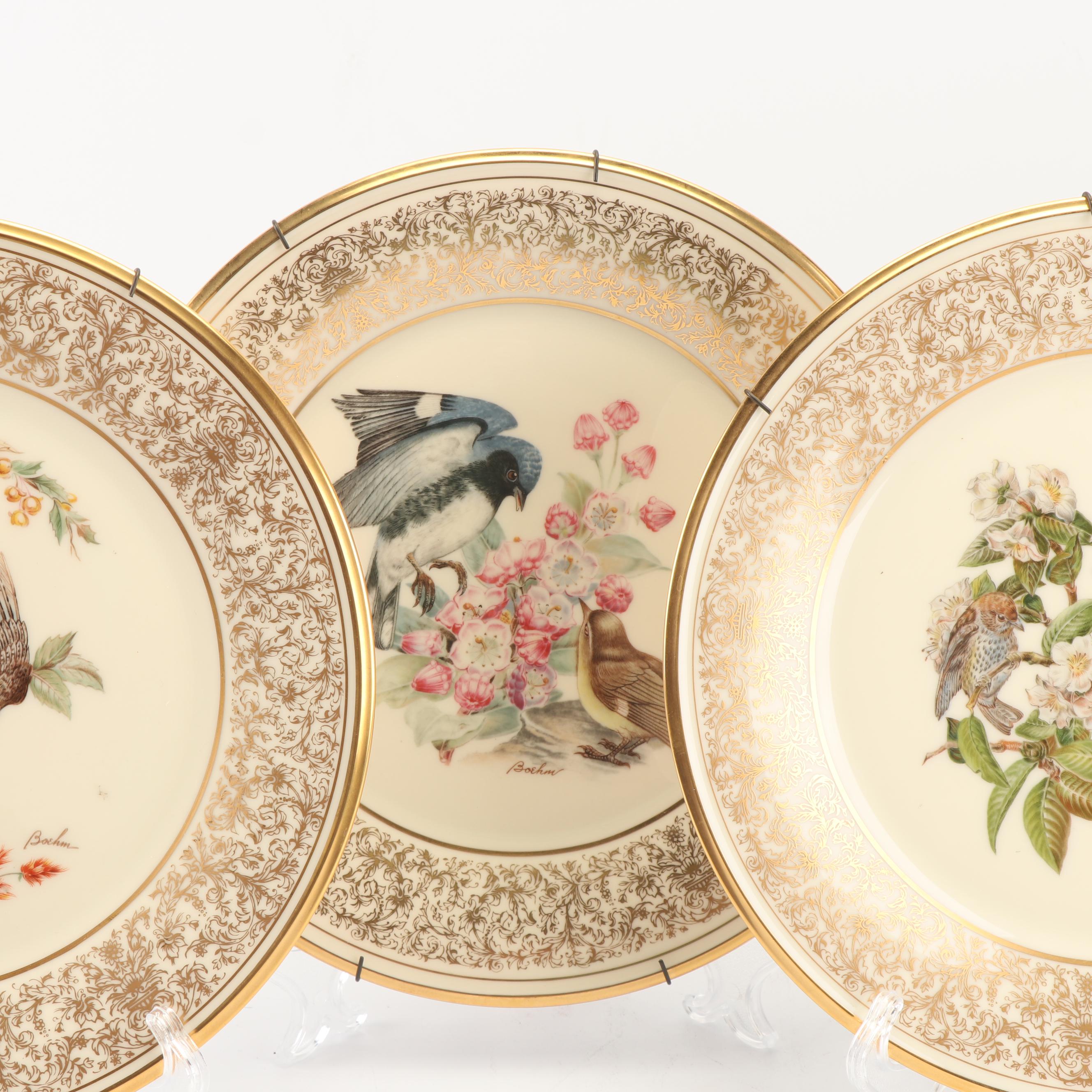 Vintage Lenox "Boehm Birds" Porcelain Collector Plates