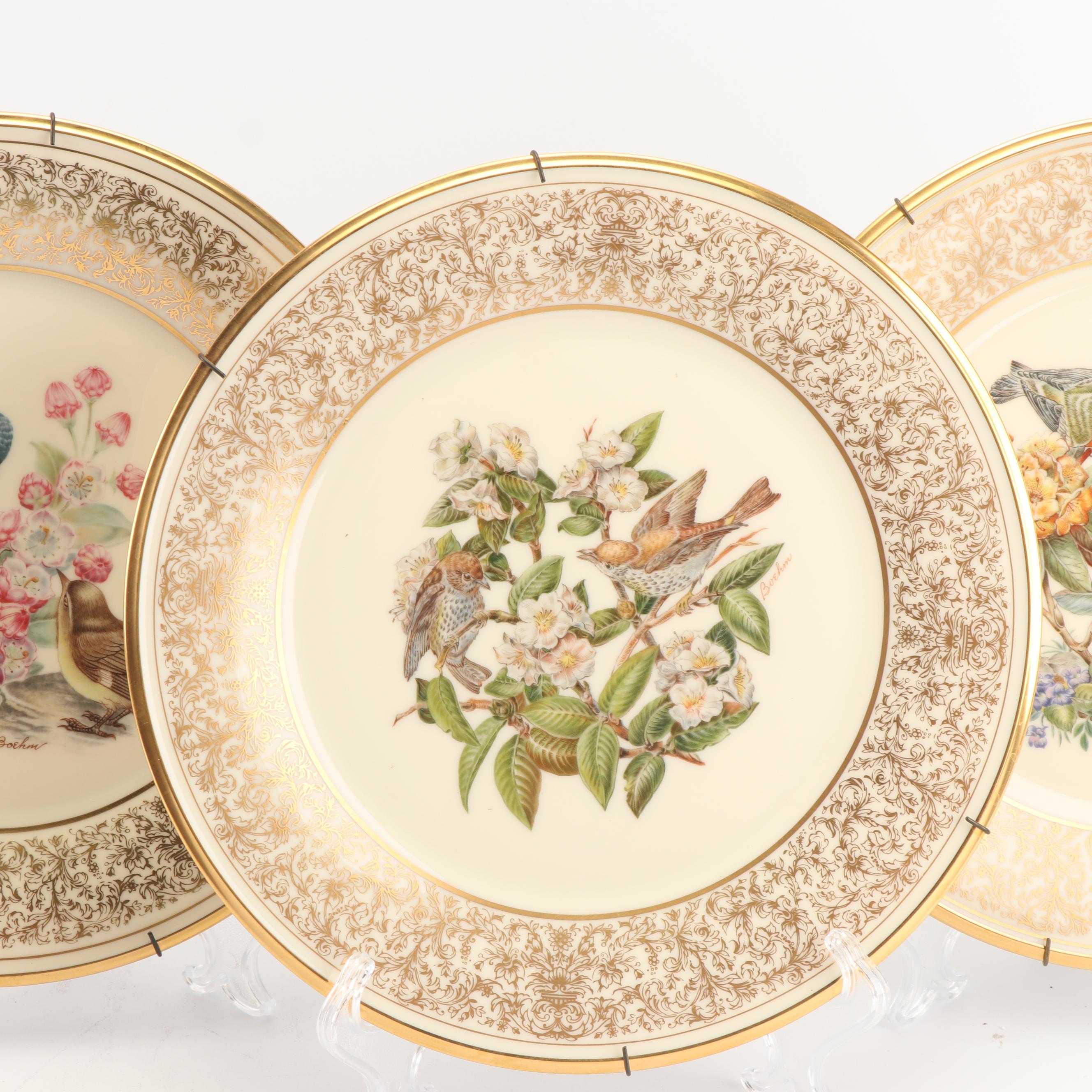 Vintage Lenox "Boehm Birds" Porcelain Collector Plates