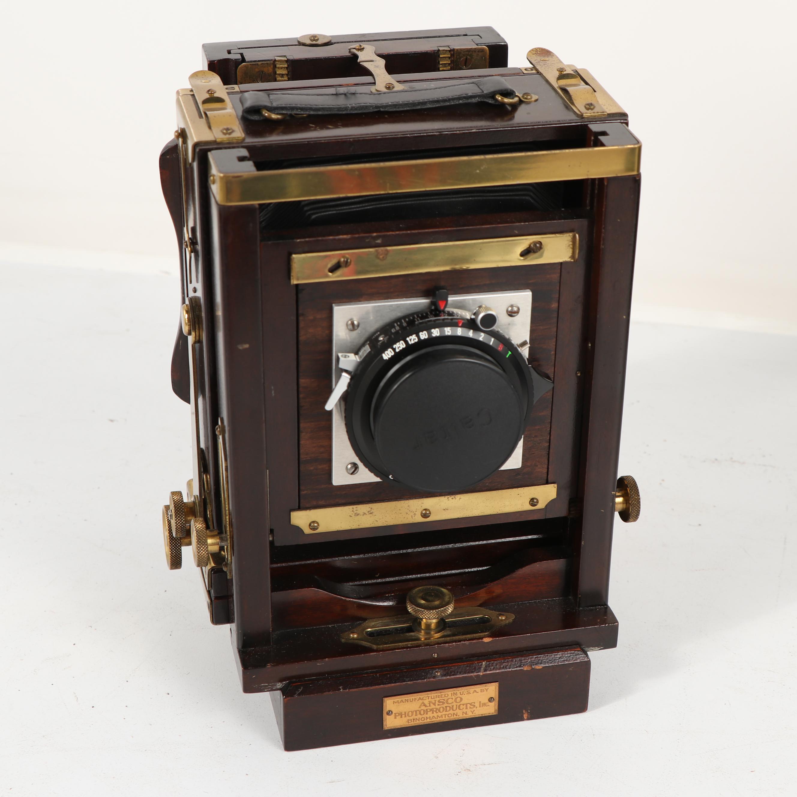 C. 1920s Agfa Ansco Wood Body Large Format Camera with Lenses and Accessories