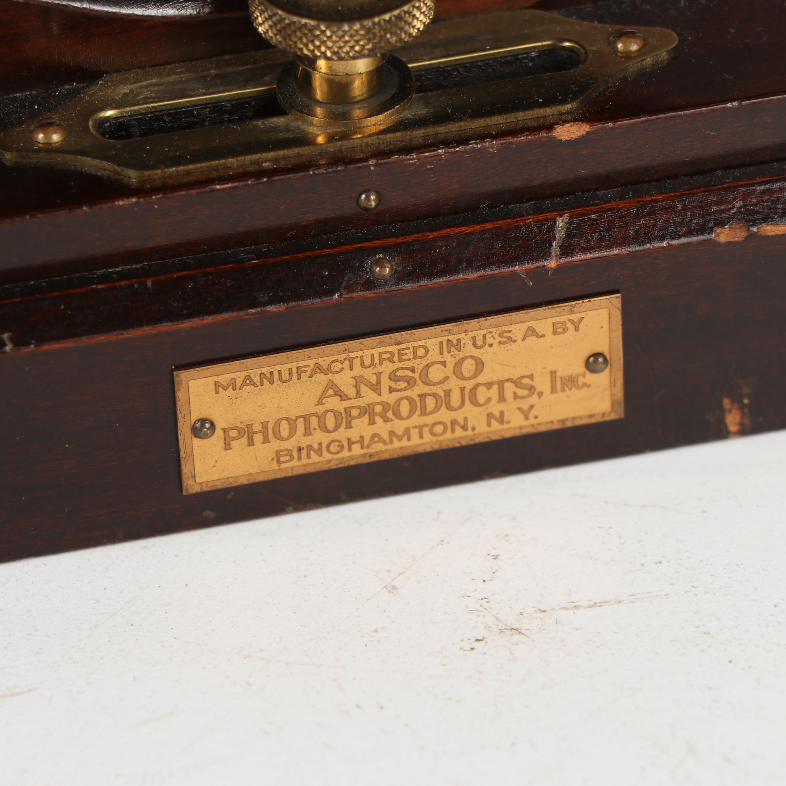 C. 1920s Agfa Ansco Wood Body Large Format Camera with Lenses and Accessories