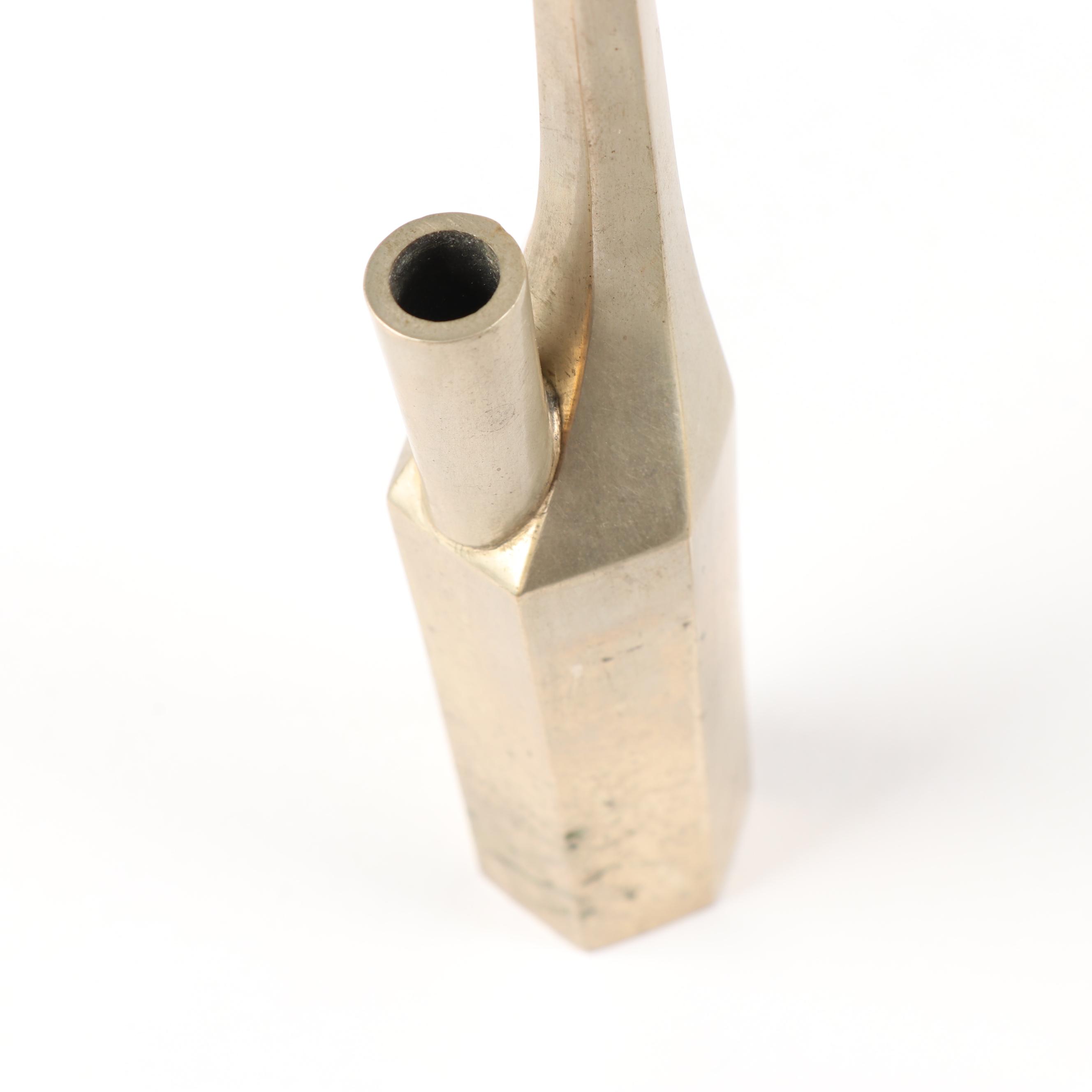 Chinese Cloisonné Water Pipe with Other Pipes and Embroidered Pouch