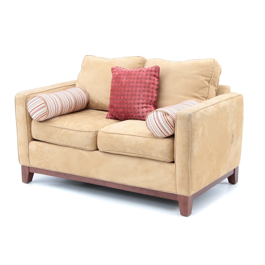 Tan Upholstered Loveseat by Norwalk Furniture