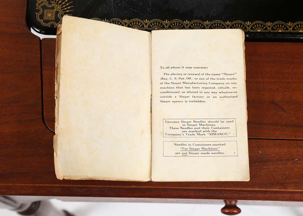 Circa 1938 Singer Sewing Machine