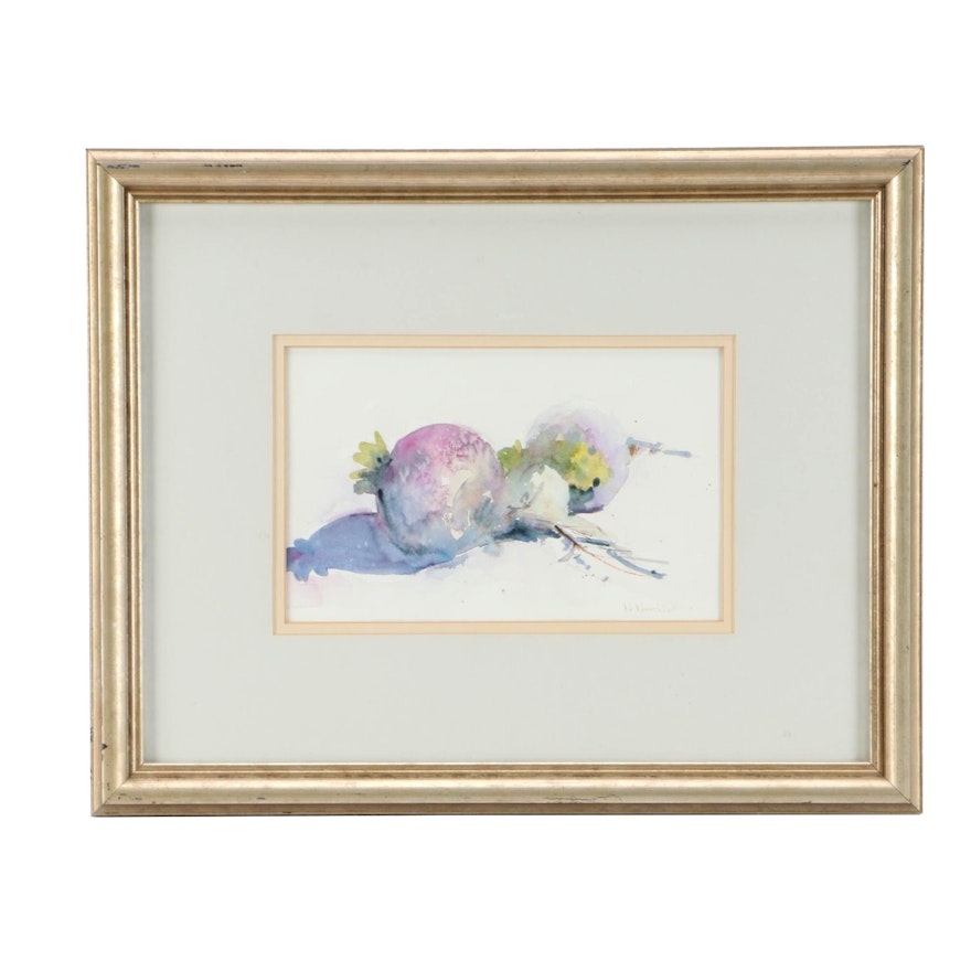 Nancy Nordloh Neville Watercolor Painting "From George's Garden"