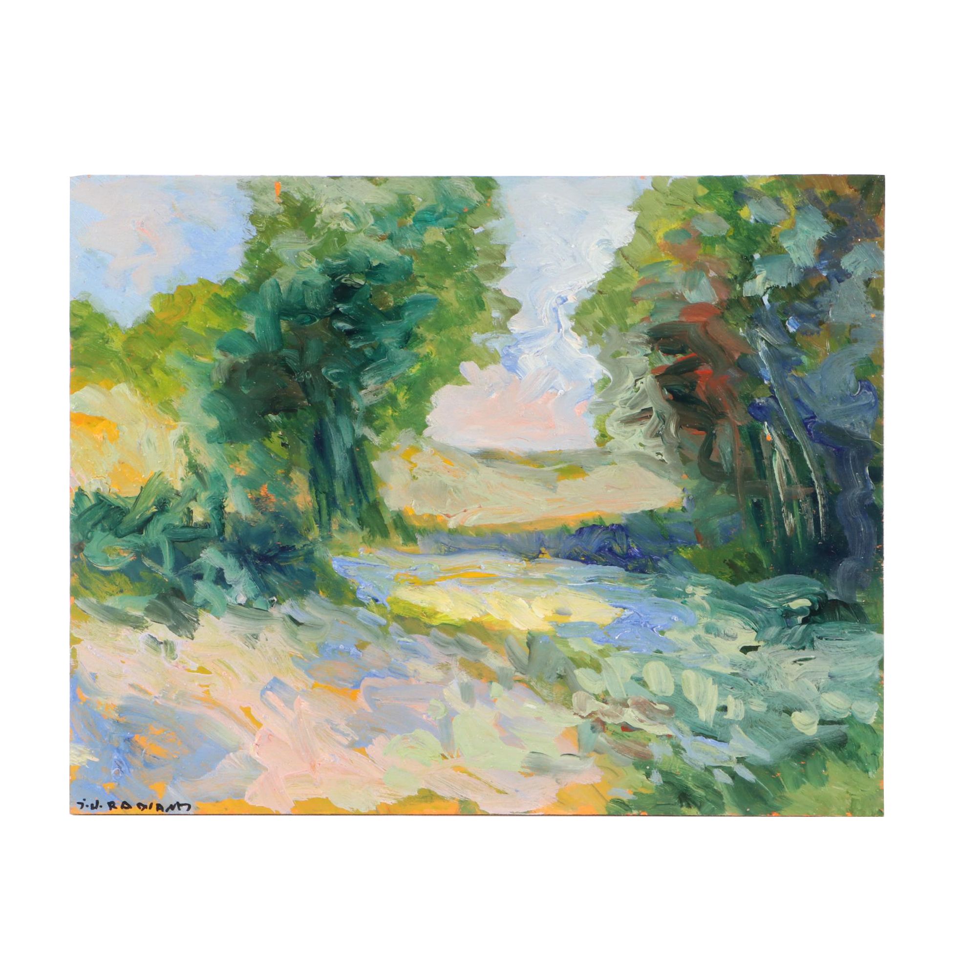 Sulmaz H. Radvand Landscape Acrylic Painting