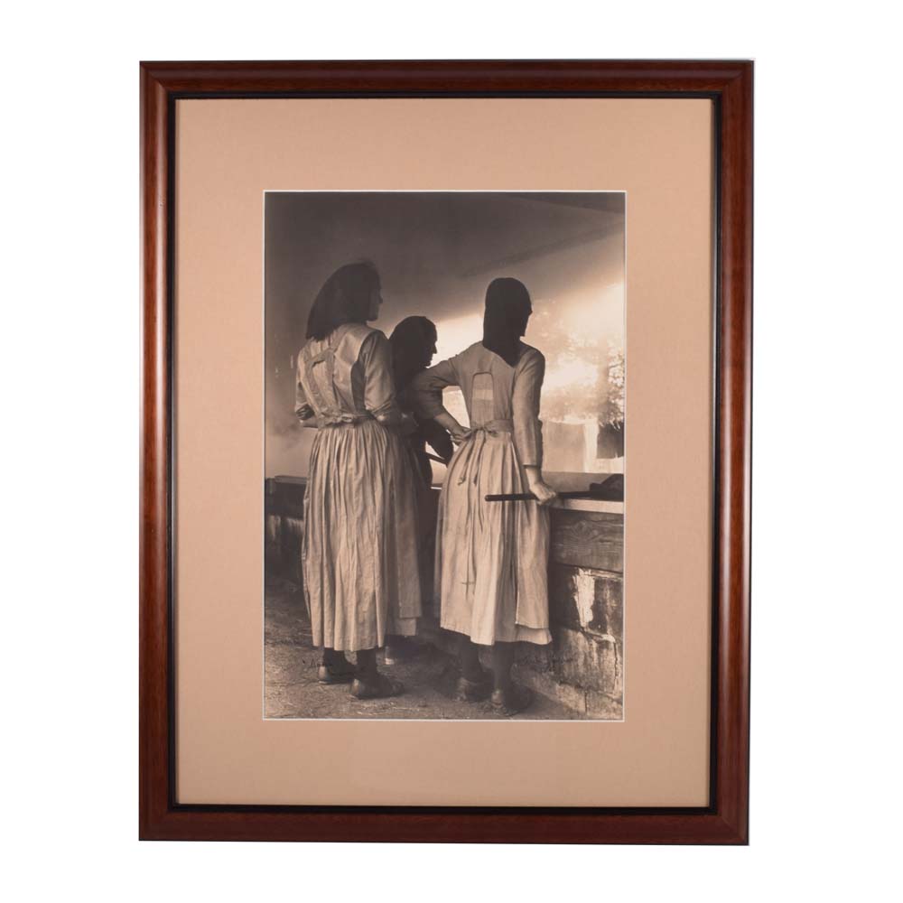 Jack Stoddart Silver Gelatin Photograph "Amish Women"