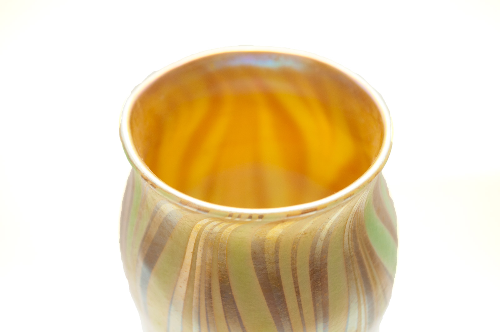 Tiffany Studios Decorated Favrile Glass Vase