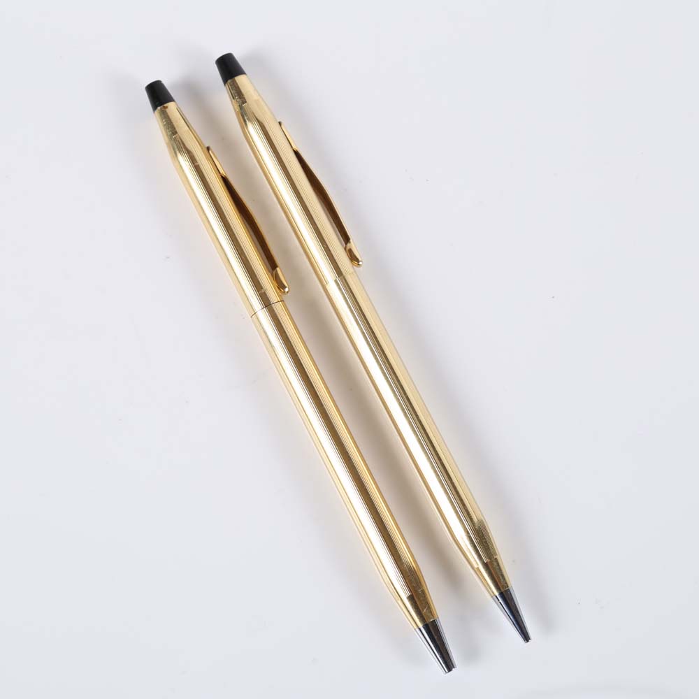 Vintage Cross 12K Gold Filled Pencil and Pen Set