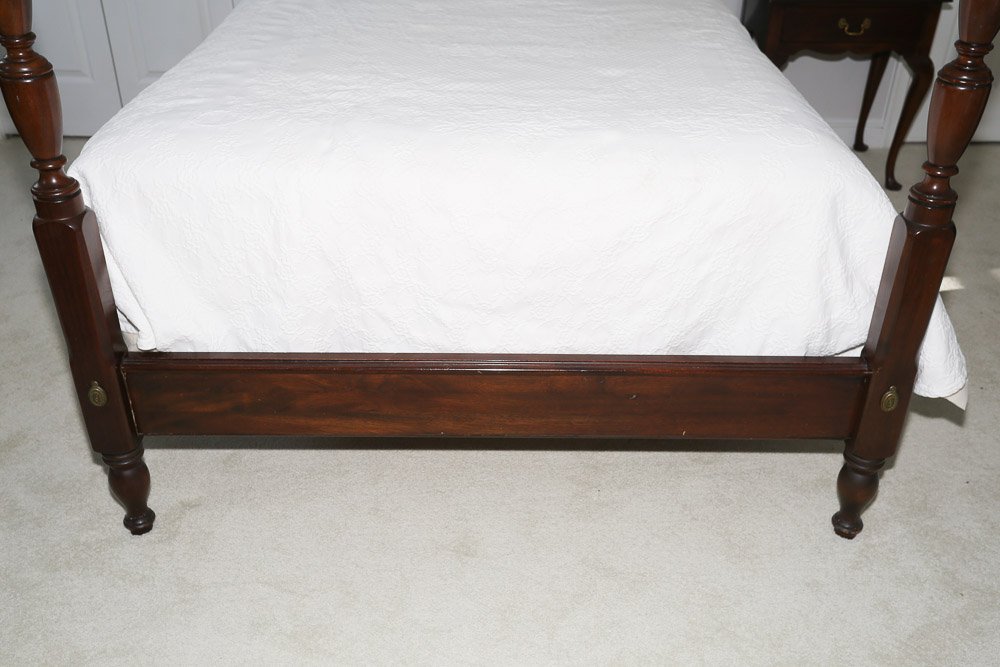 Federal Style Four Post Full Size Bed Frame