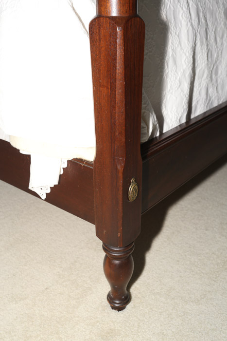 Federal Style Four Post Full Size Bed Frame