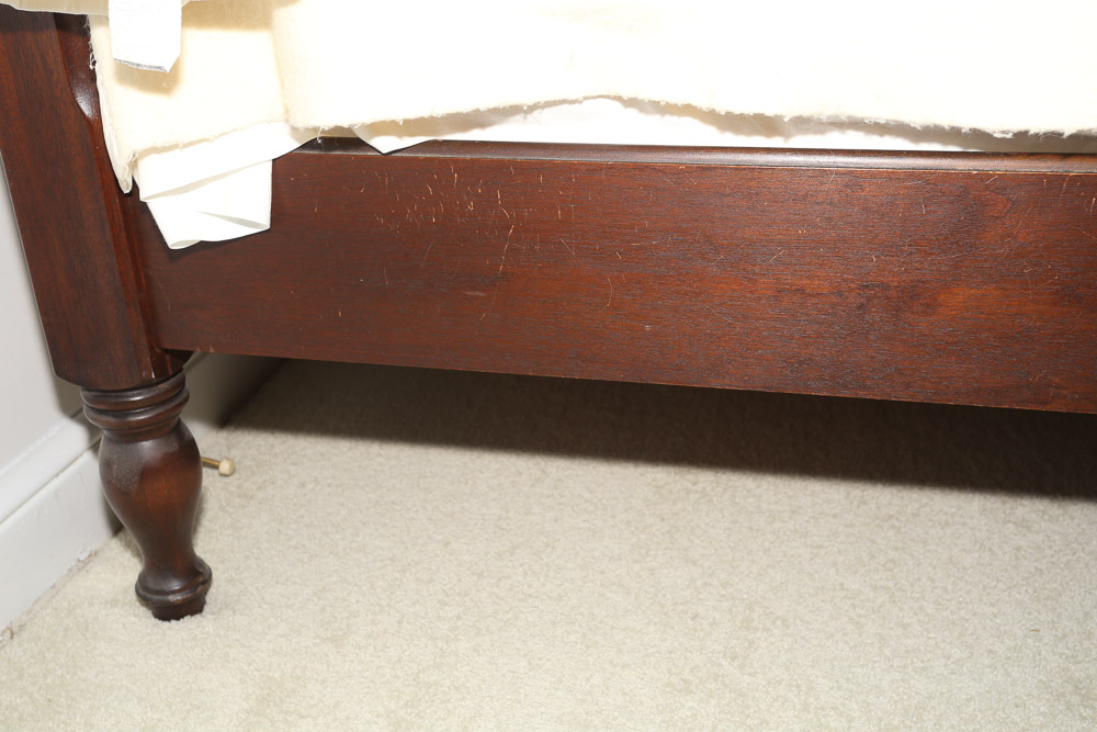 Federal Style Four Post Full Size Bed Frame