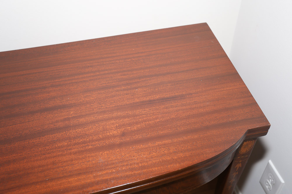 Vintage Hepplewhite Style Mahogany Game Table by Potthast Brothers