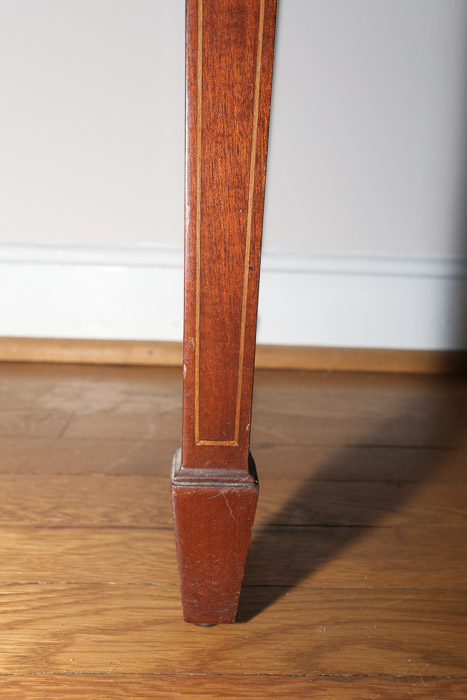 Vintage Hepplewhite Style Mahogany Game Table by Potthast Brothers