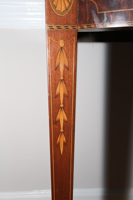 Vintage Hepplewhite Style Mahogany Game Table by Potthast Brothers