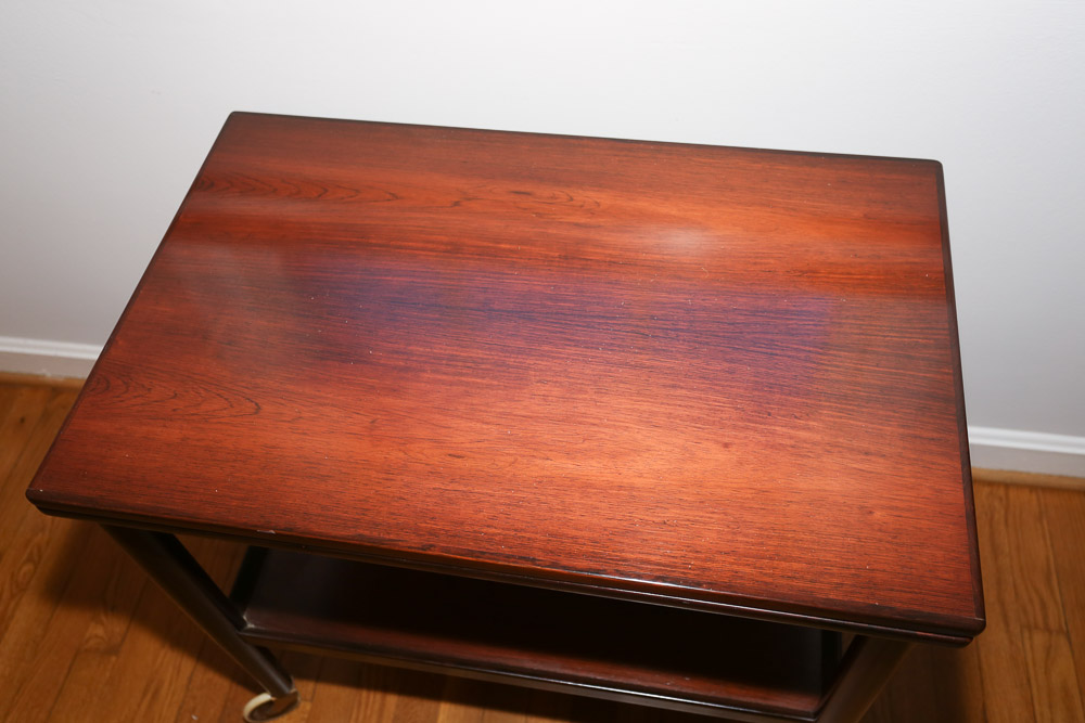 Mid Century Modern Wooden Server Cart