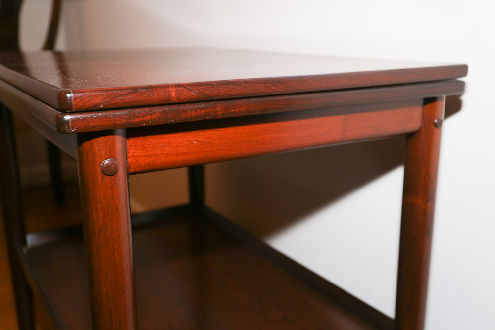 Mid Century Modern Wooden Server Cart