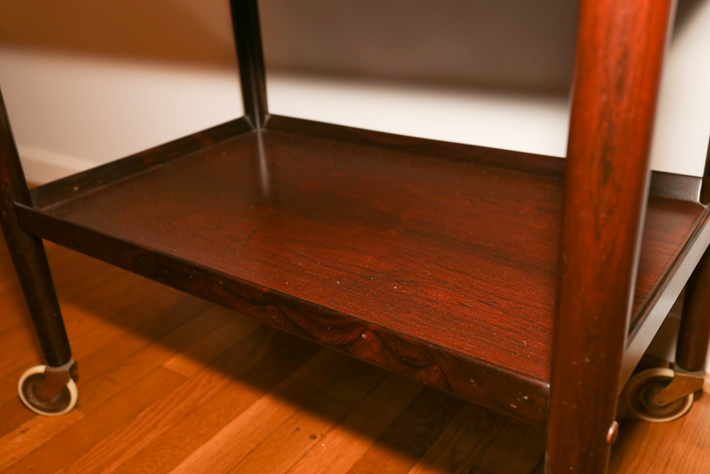 Mid Century Modern Wooden Server Cart