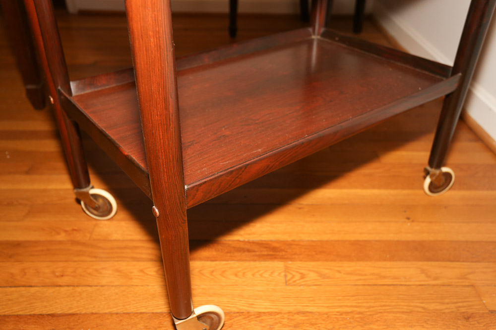 Mid Century Modern Wooden Server Cart