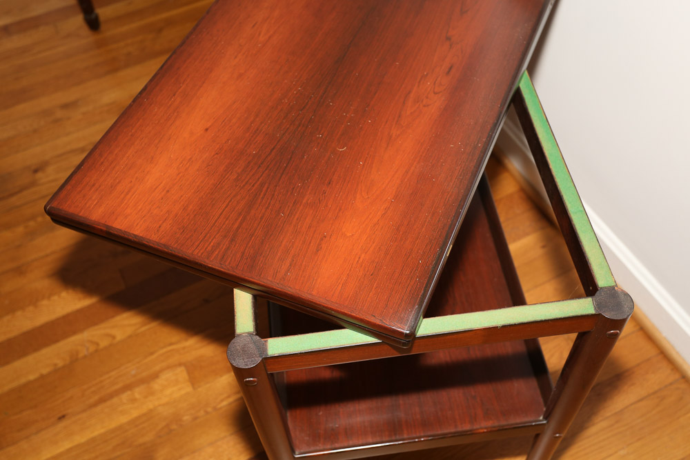 Mid Century Modern Wooden Server Cart