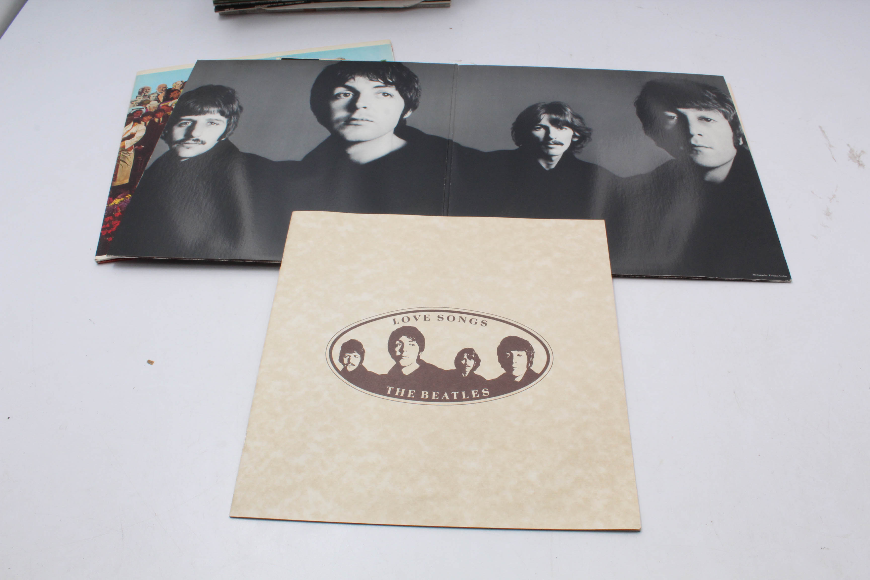 Beatles Scrapbook and Albums With "White Album" White Vinyl Edition