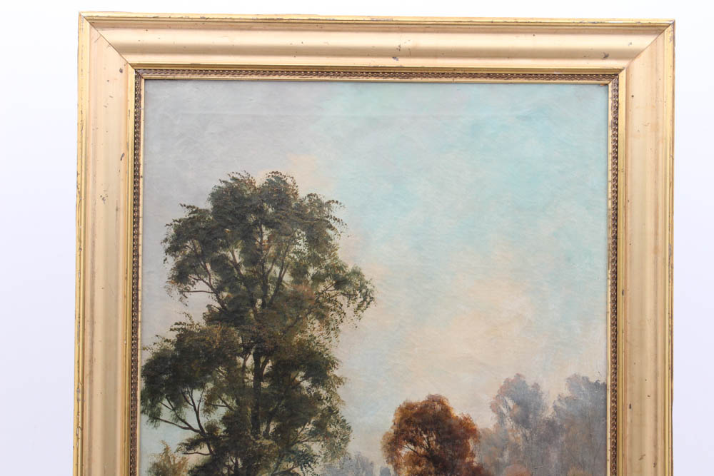 C. Winch Landscape Oil Painting