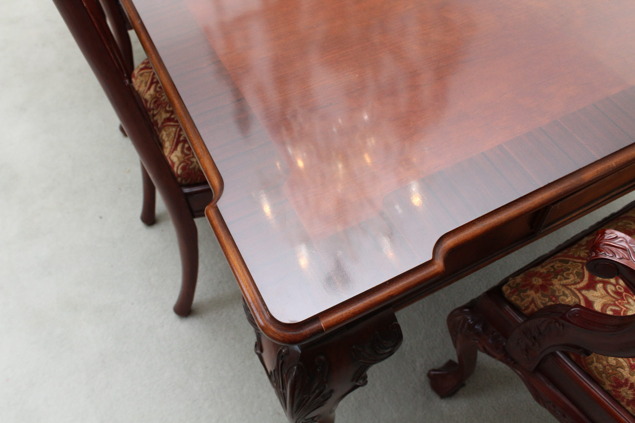 Chippendale Style "Rittenhouse Square" Dining Table and Chairs by Henredon