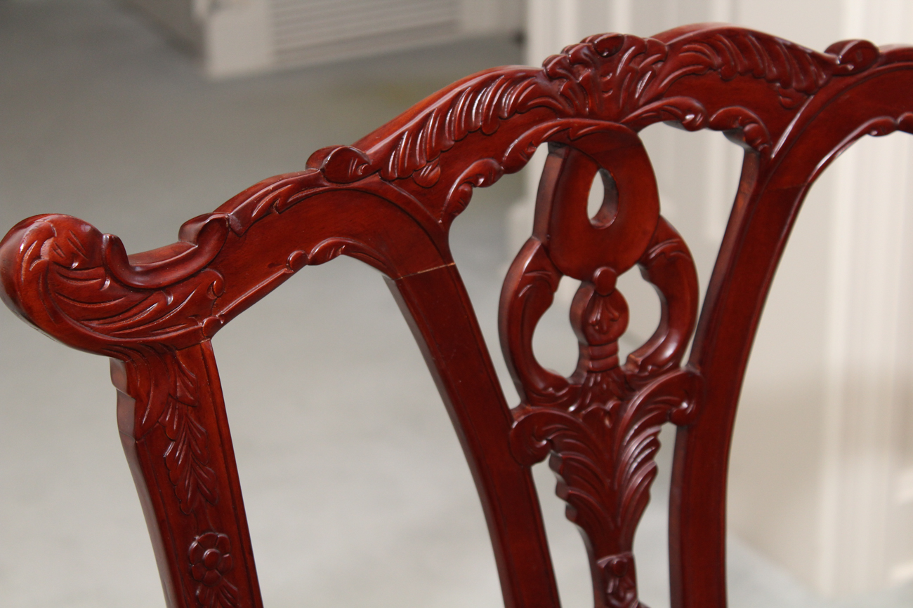 Chippendale Style "Rittenhouse Square" Dining Table and Chairs by Henredon