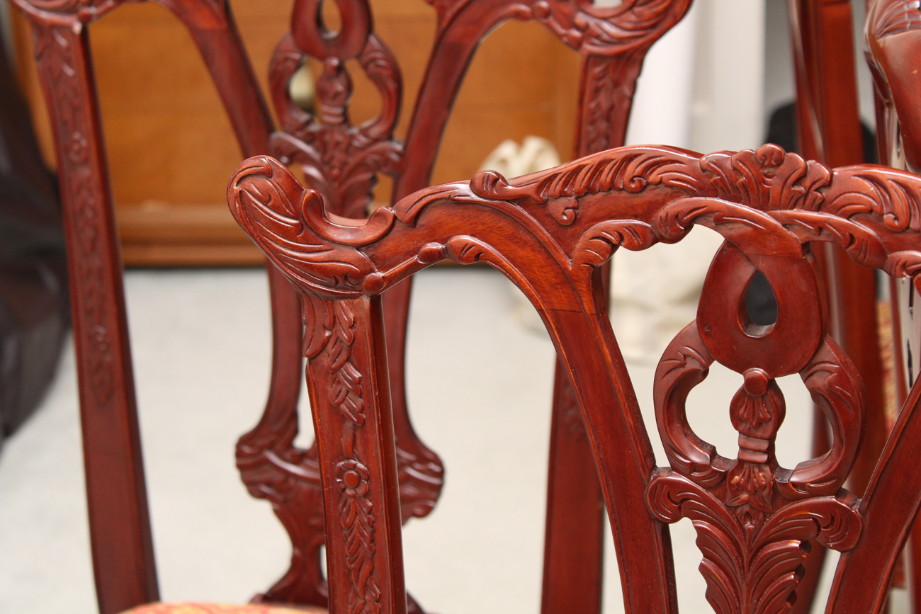 Chippendale Style "Rittenhouse Square" Dining Table and Chairs by Henredon