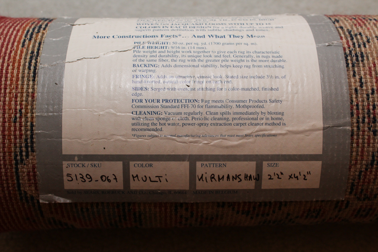 Machine Made Sears Kismet Classic Collection "Kirmanshah" Wool Rug