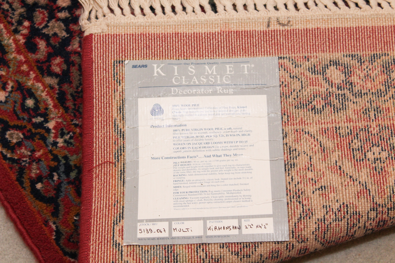 Machine Made Sears Kismet Classic Collection "Kirmanshah" Wool Rug