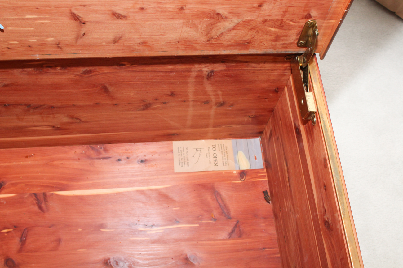 Vintage Art Deco Style "Bluebird" Cedar Chest by Dillingham