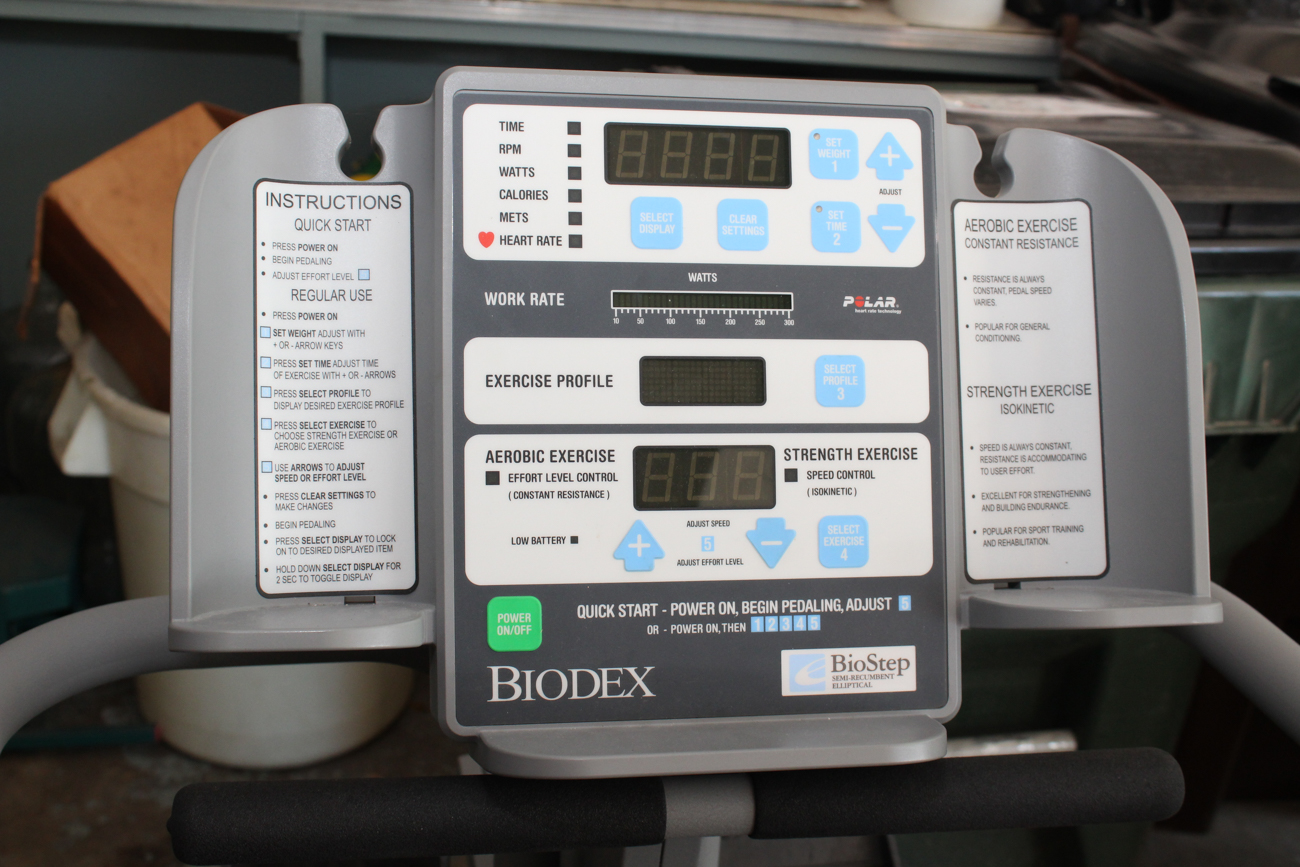 BioDex BioStep Semi-Recumbent Elliptical