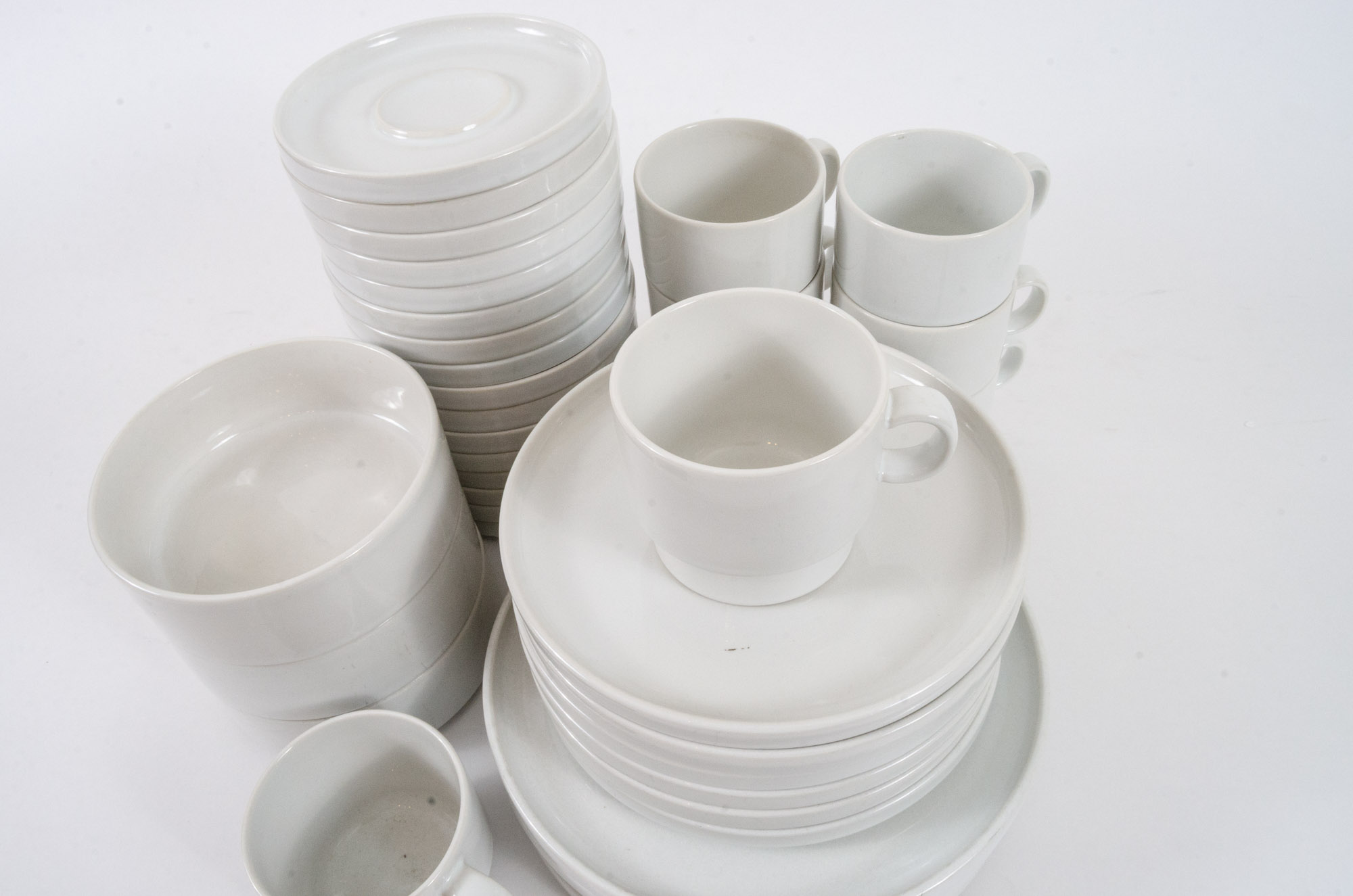 Mid-Century Modern Bauhaus "Trend Pacific" Stoneware Dinnerware, Circa 1960s