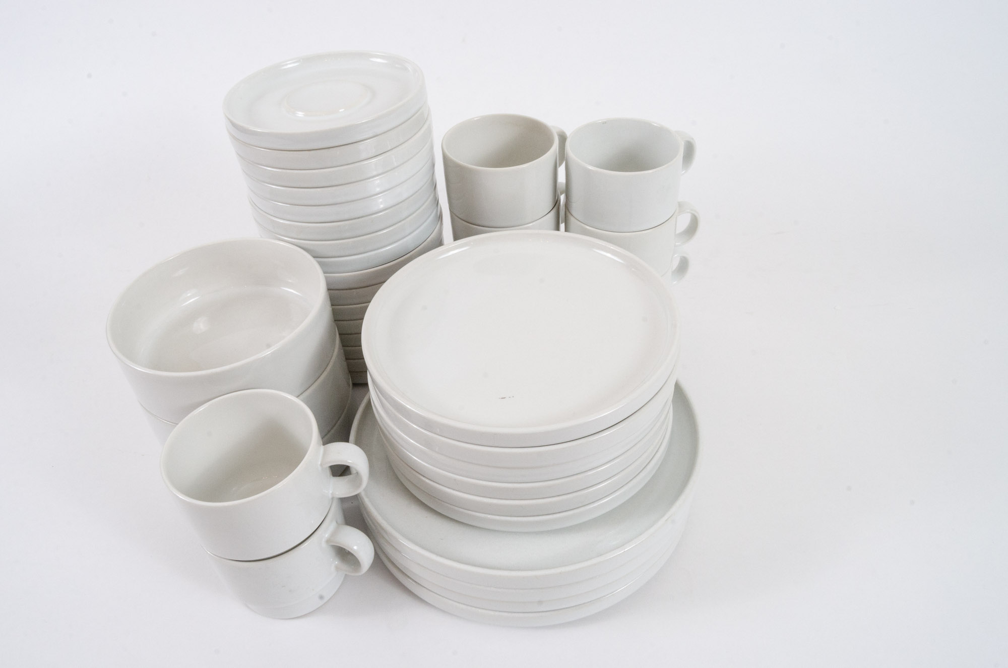 Mid-Century Modern Bauhaus "Trend Pacific" Stoneware Dinnerware, Circa 1960s