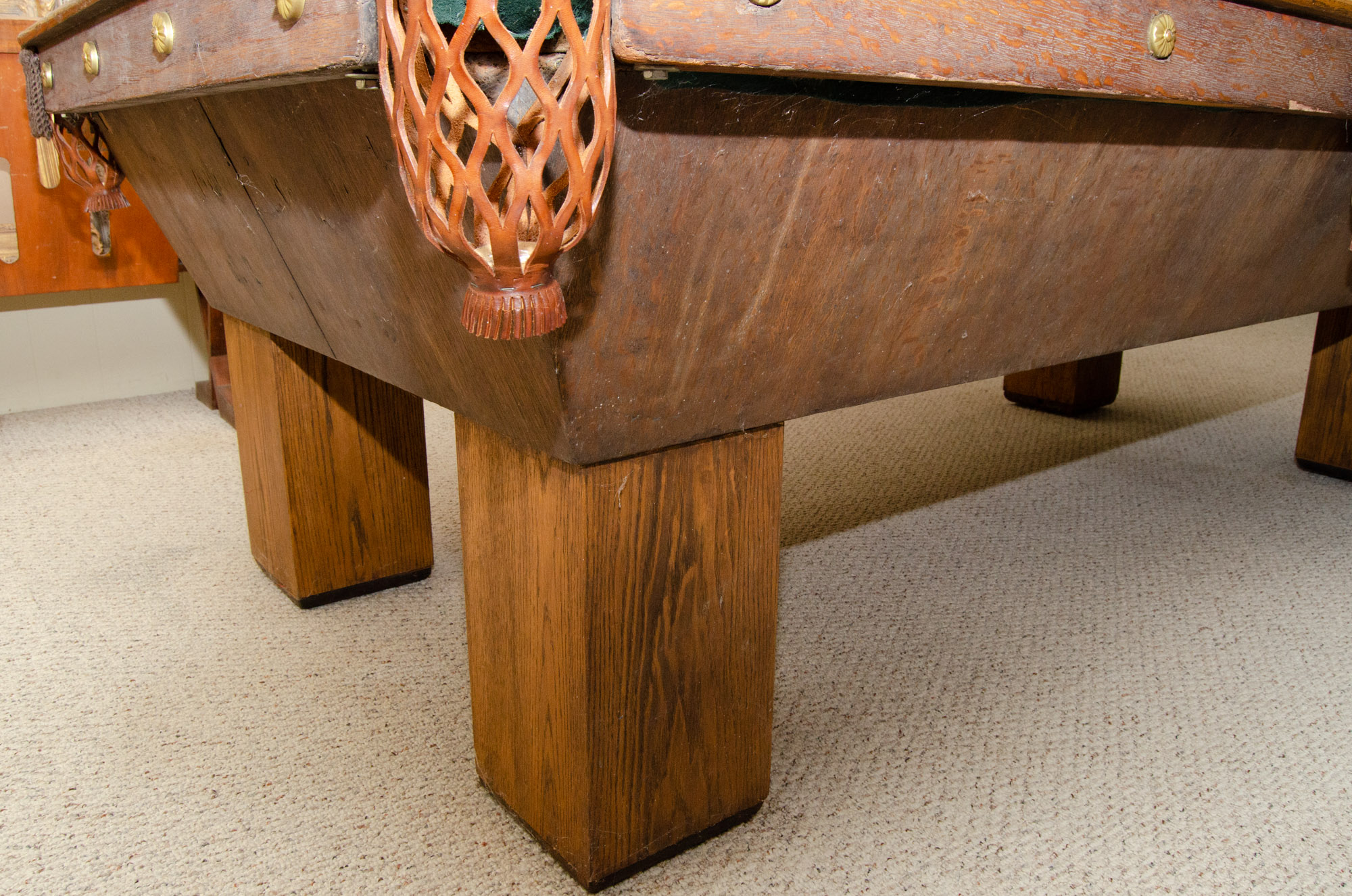 Brunswick "The Aviator" Quarter Sawn Oak Billiard Table