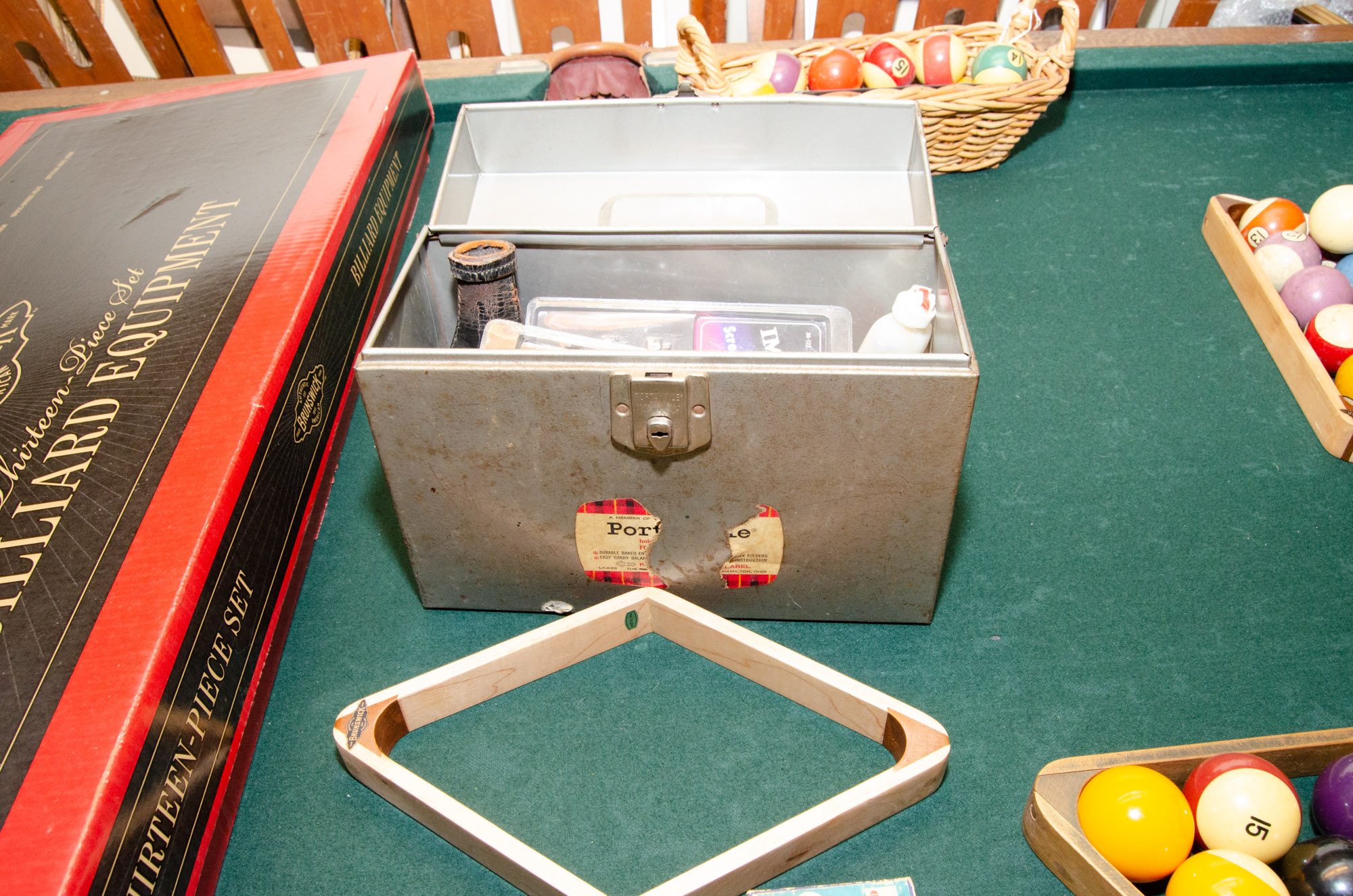 Brunswick "The Aviator" Quarter Sawn Oak Billiard Table