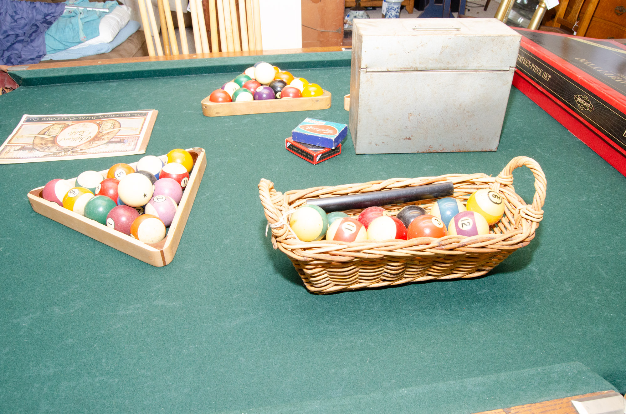 Brunswick "The Aviator" Quarter Sawn Oak Billiard Table