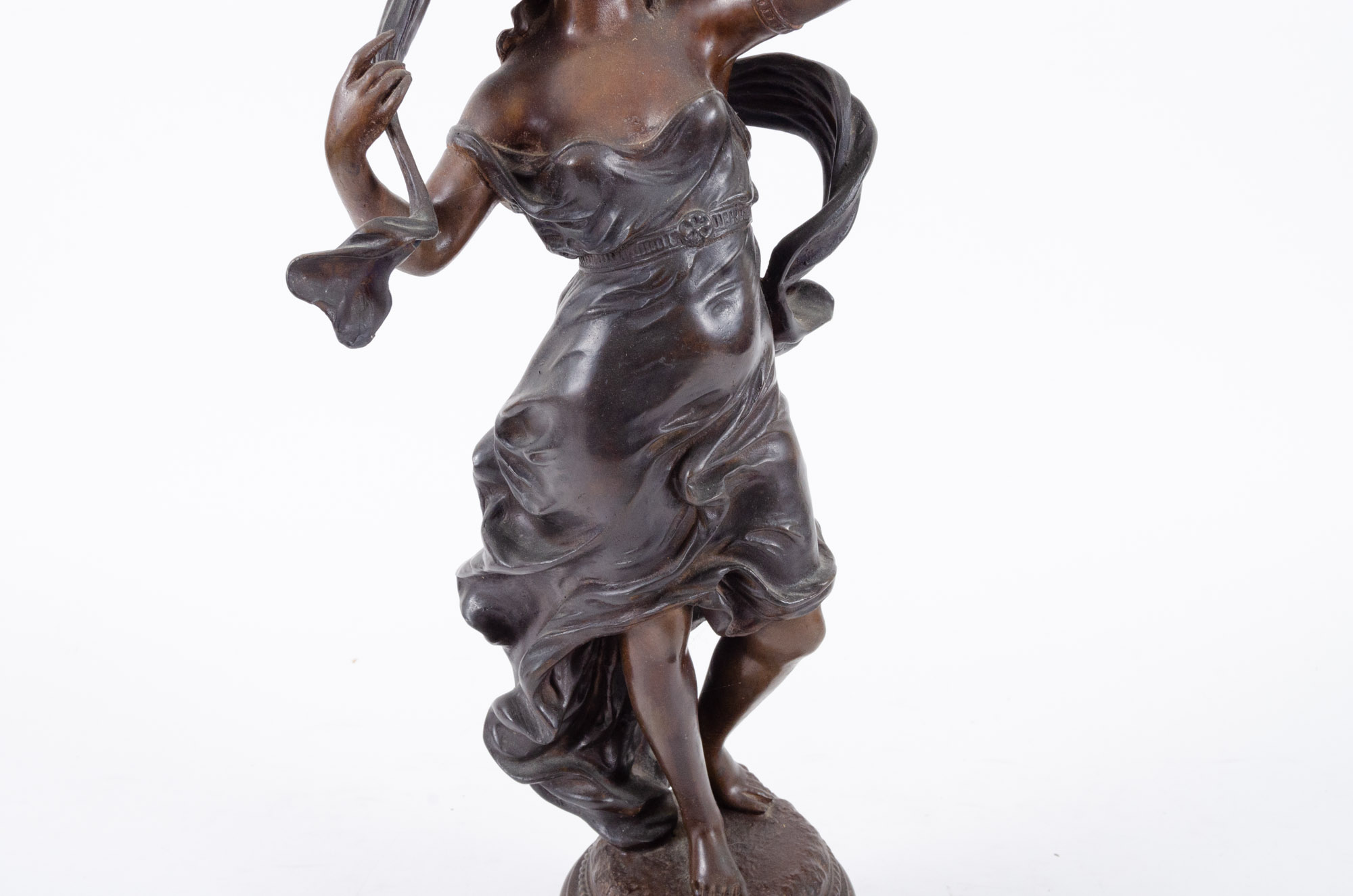 L. Raphael Bronze Sculpture "Depart des Hirondelles"