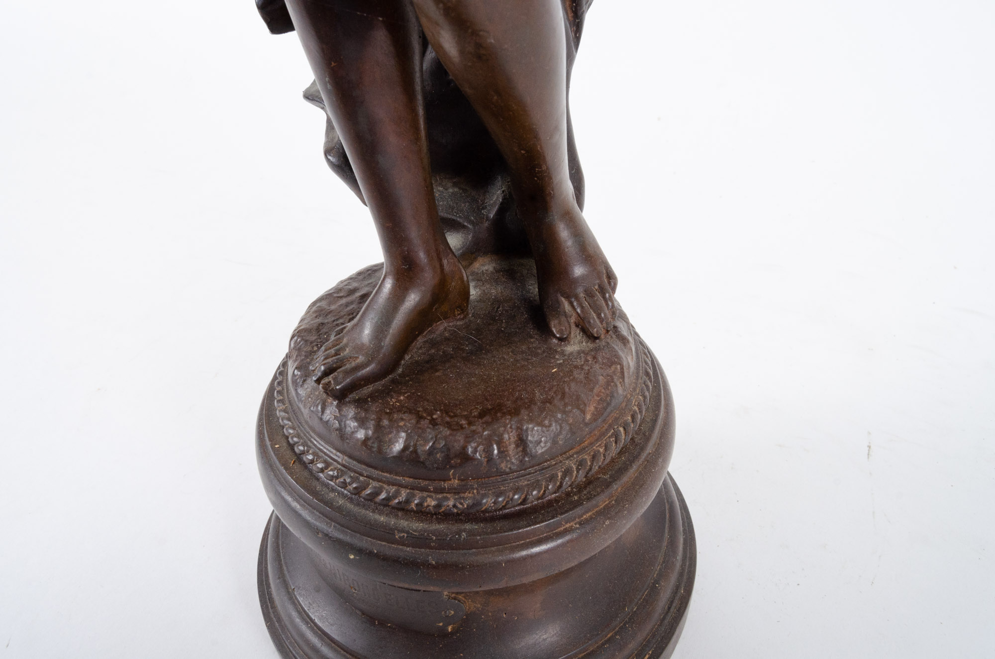 L. Raphael Bronze Sculpture "Depart des Hirondelles"