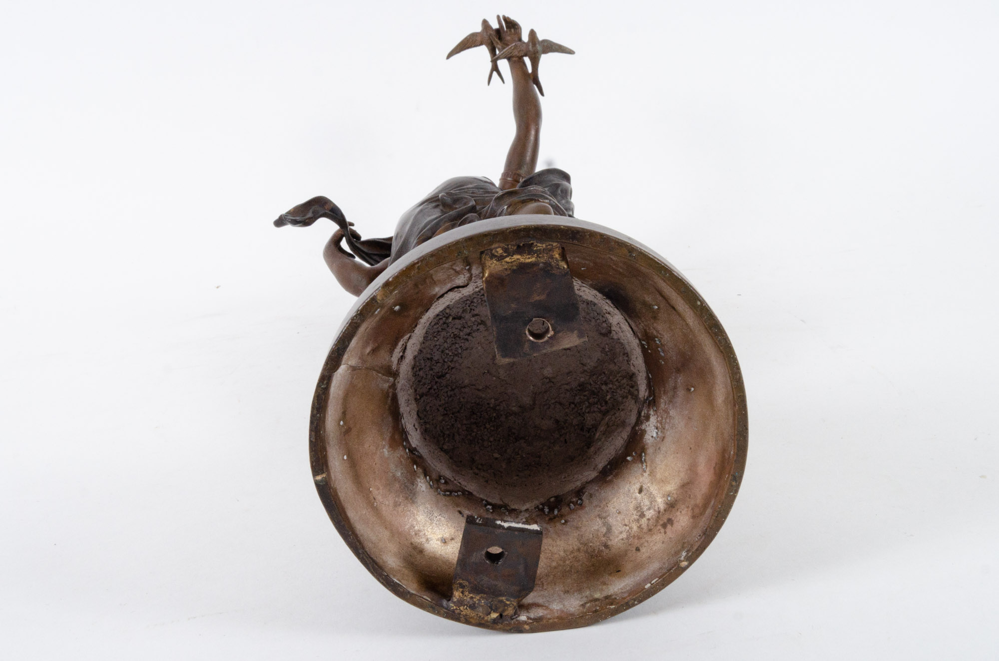 L. Raphael Bronze Sculpture "Depart des Hirondelles"