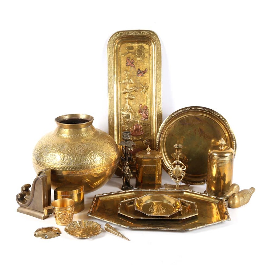 Collection of Brass Home Decor