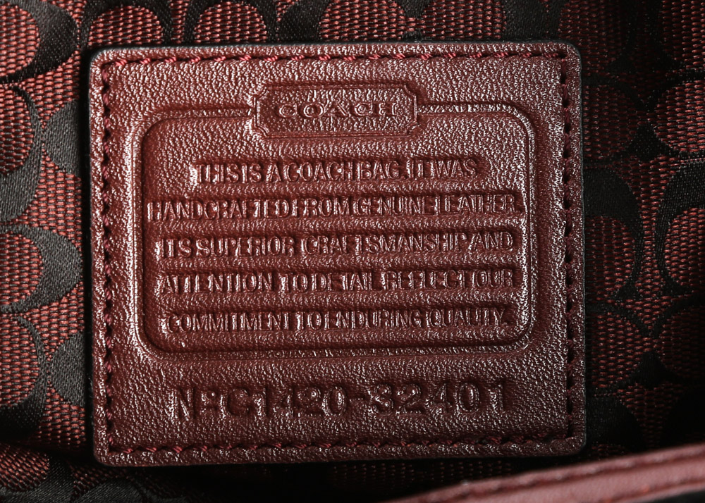 Coach Madison Grommets Carlyle Brick Red Leather Shoulder Bag