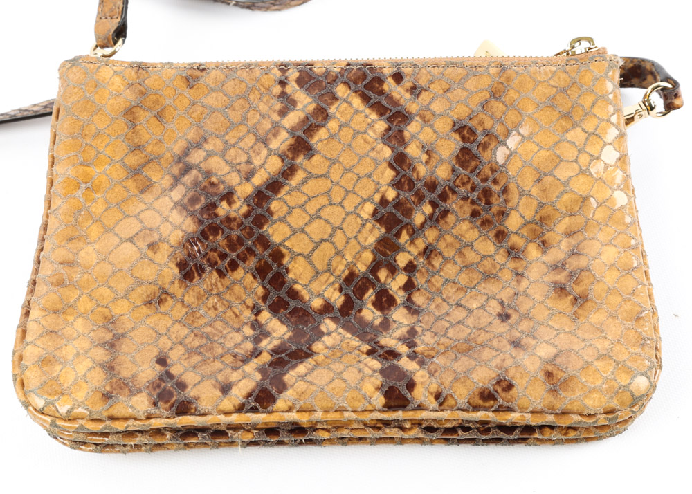 MICHAEL Michael Kors Mara Pony Hair Wallet and Faux Python Crossbody