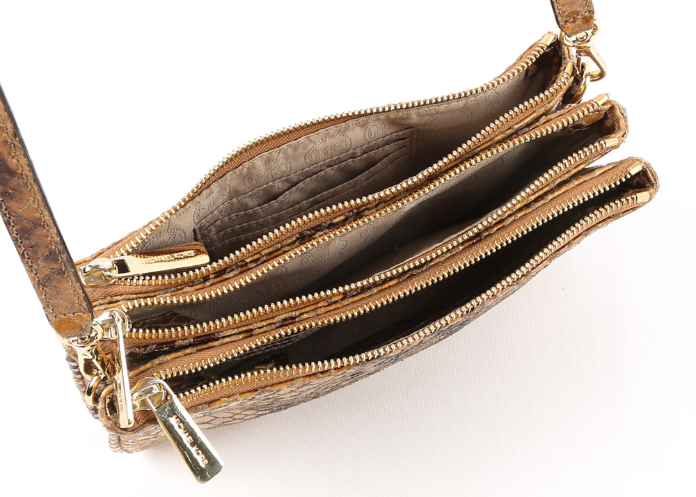 MICHAEL Michael Kors Mara Pony Hair Wallet and Faux Python Crossbody